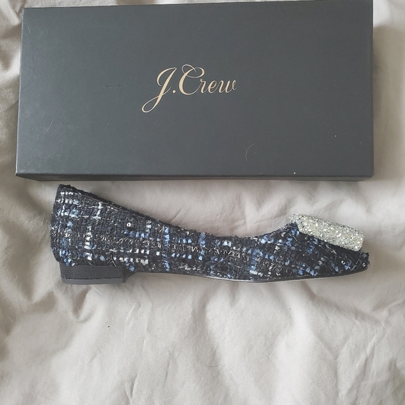 J.Crew tweed flats NWOT - Picture 4 of 6